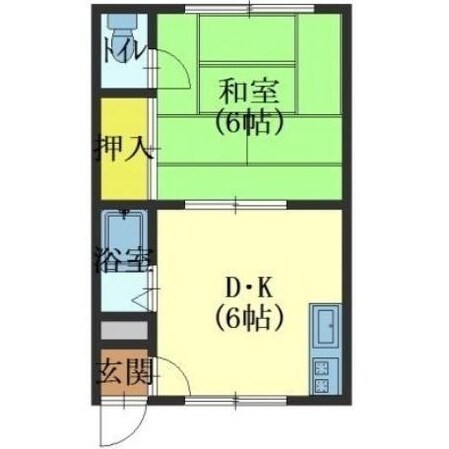 コーポ港の物件間取画像